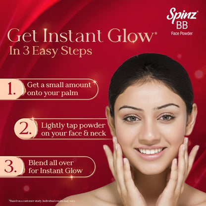 Spinz BB Brightening & Beauty Face Talc for Instant Brightness | Lasts 2X Longer, Covers Dark Spots and Blemishes, Gives Soft and Smooth Skin (Natural Beige) – 70 gm