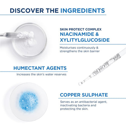 Product ingredients with text on a white background