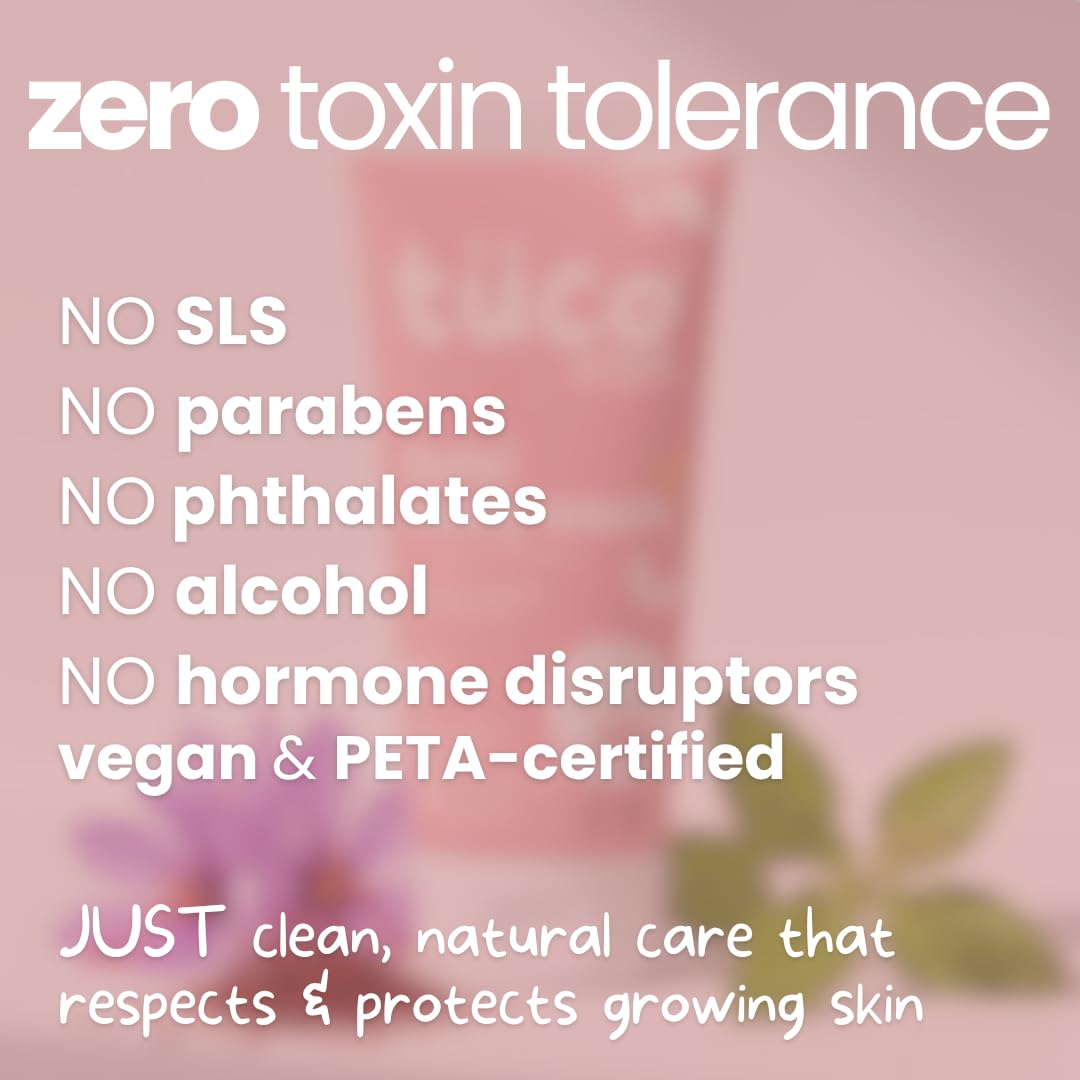 Product packaging with 'zero toxin tolerance' claims on a pink background