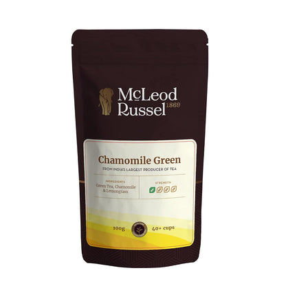 McLeod Russel 1869 - Chamomile Green Tea | 100g | Long Leaf Green Tea | 100% Pure & Natural Chamomile Flower | Better Sleep & Relaxation | 40+ Cups