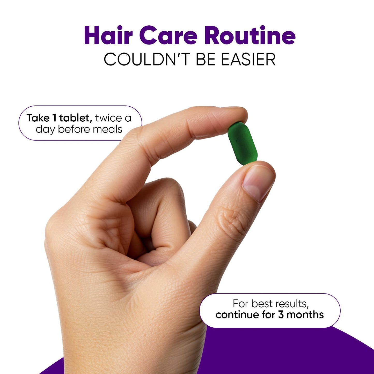 Dr. Vaidya’s Biotin Tablets for Hair Growth | Ayurvedic Hair Vitamins with Amla, Bhringraj & Bamboo Shoot | Natural Biotin Supplements for Hair Regrowth, Thinning Hair, Skin Glow & Stronger Nails (60 Tablets)