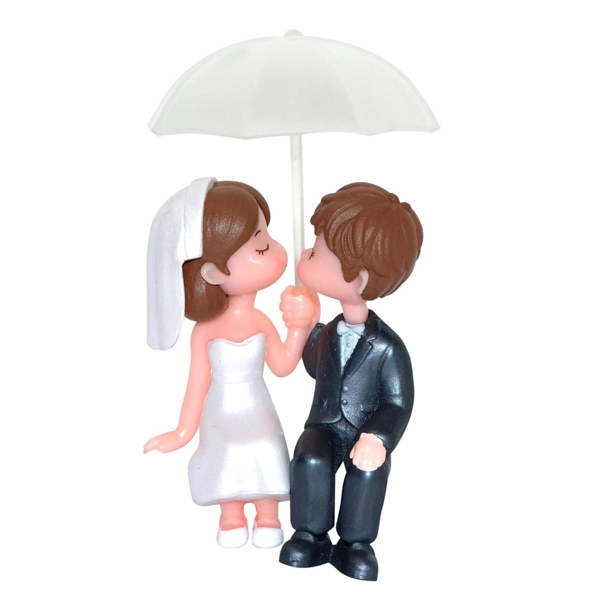 Valentine Gift for Girlfriend Boyfriend, Husband Wife, Valentine Love Couple Under Umbrella Romantic Miniature Statue Showpiece, Birthday Gift Propose Day Gift for Woman