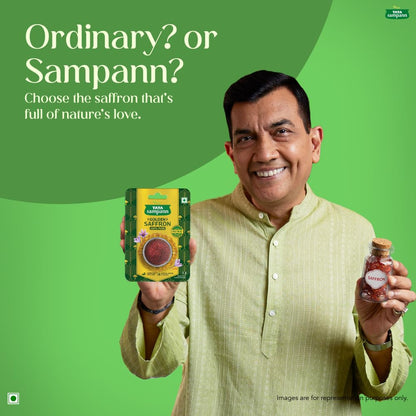 Tata Sampann Golden Saffron, 1g, Natural Aroma & Colour, Pure & Natural Kesar, ISO 3632 Tested