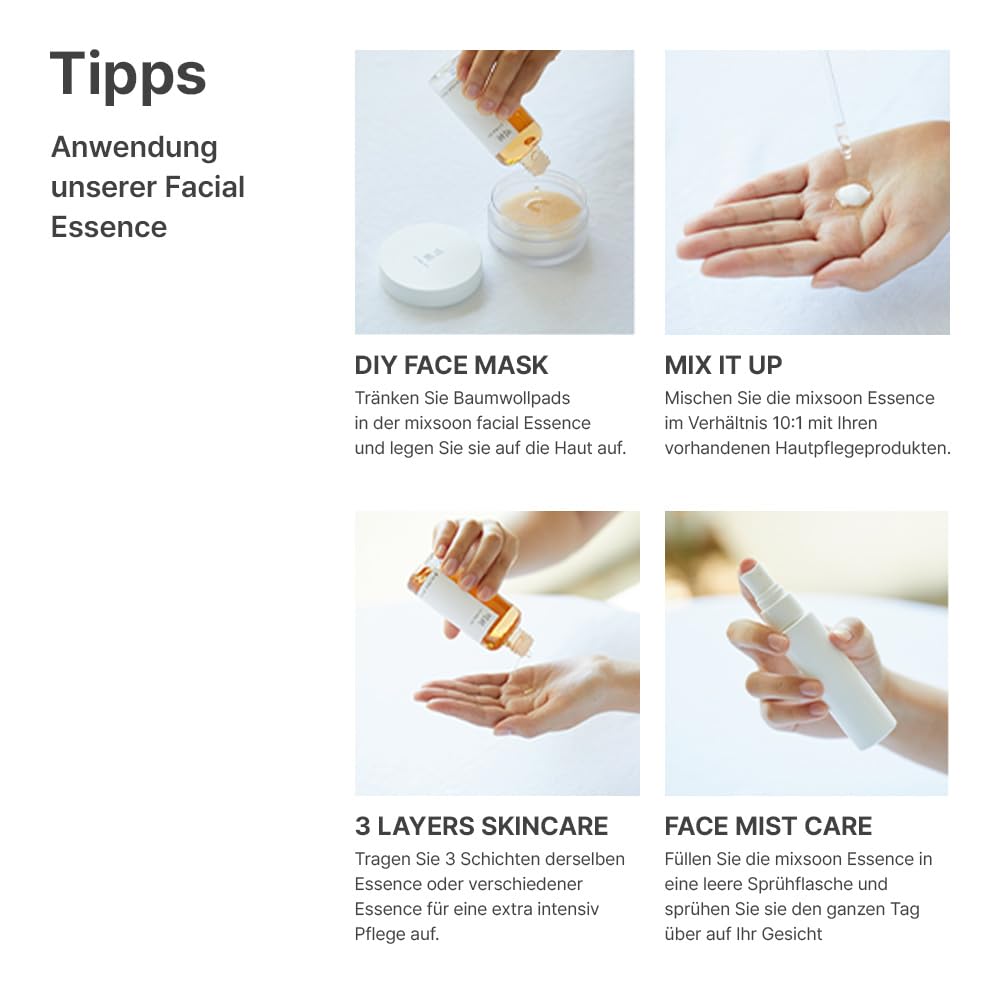 mixsoon Bifida Ferment Essence (100ml) Korean Face Serum, Hydrating & Skin-Repair Essence with Bifida Ferment, Niacinamide, Deep Moisture, Barrier Strengthening, Helps Improves Texture, Radiance & Elasticity for All Skin Types