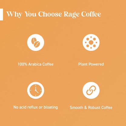 RAGE COFFEE Instant Coffee French Vanilla With 100% Arabica Beans Infused With Plant Based Vitamins| Hot & Cold Coffee | Strong Aroma With Rich Taste - 100 Gm - Bottle