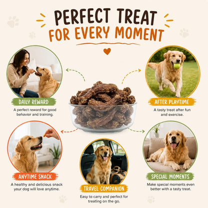 PAWPOURRI Natural Chicken Neck Dog Treats, 100gm (Pack of 1) | Protein Rich Chewy Snacks for Dogs | Suitable for All Life Stages & Breeds | Daily Reward & Training Treats