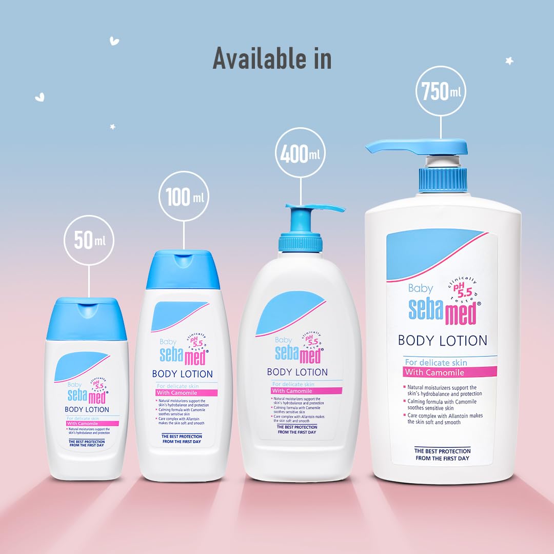 Sebamed Baby Body Lotion|pH 5.5|Vegan|750 ml