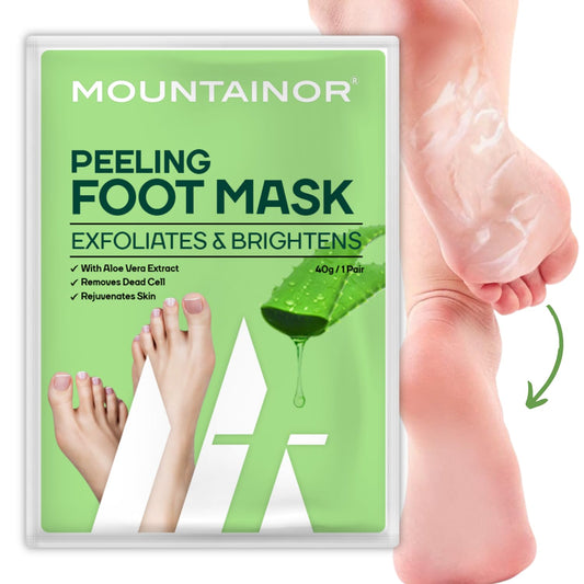 MOUNTAINOR Peeling Foot Mask Exfoliates & Brightens, Remove Dead Cell, Rejuvenates Skin For Men And Women 40gm 1 Pair