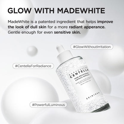 SKIN1004 Madagascar Centella Tone Brightening Capsule Ampoule | Calming Moisturizing Brightening | Sensitive Skin