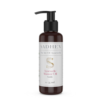 Sadhev Ayurvedic Shower Oil With Goodness Of Vanilla For Hydration And Moistrization