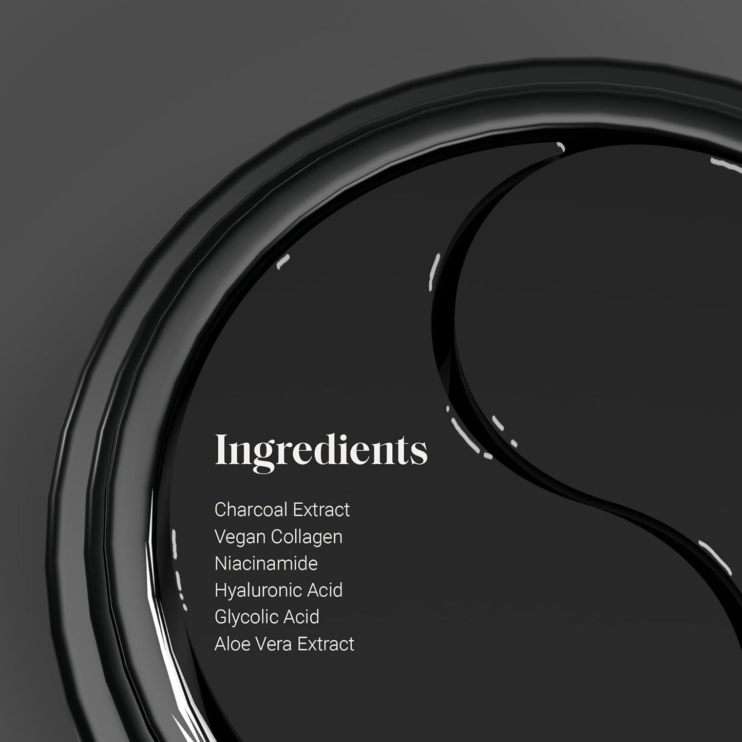 YourHappyLife Hydrogel Under Eye Patches For Dark Circles & Puffiness Reduction with Charcoal and Collagen, Reduces Fine Lines | Hydrates skin & Instant Cooling Effect | Vegan | 60 Patches.