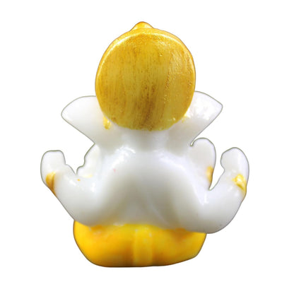 Handicrafts Villa Mini Ganesha Murti for Home Décor, Car Dashboard, Decorative Gift, Puja Home, Office, Living Room, Temple Décor, Showpiece Item
