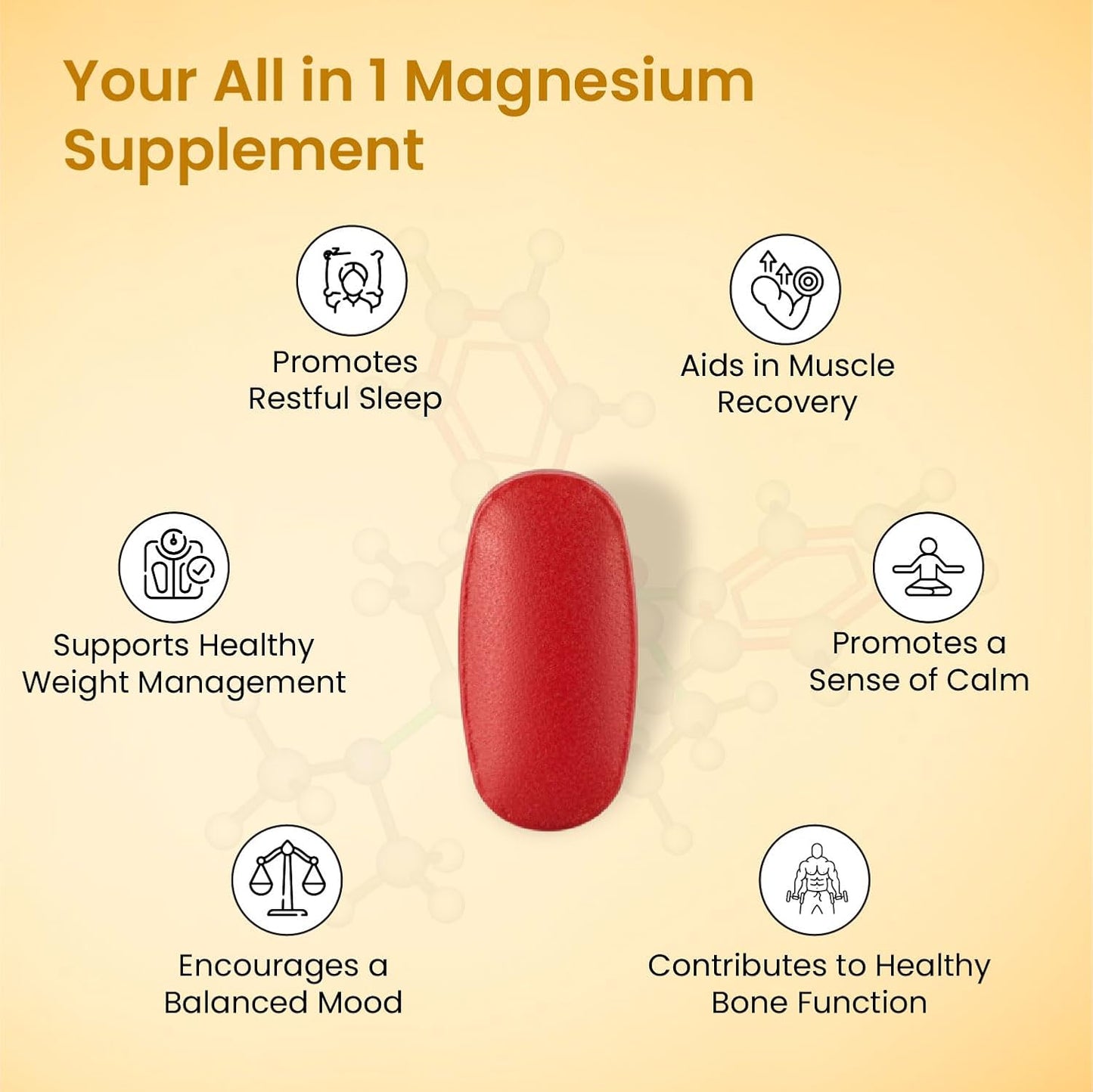 Vlado's Himalayan Organics 5X Strength Liposomal Magnesium Supplement - 2100mg+ with Chelated Magnesium Glycinate, Citrate, Oxide, Threonate, Aspartate & Triple magnesium Complex | For Sleep, Cramps, Recovery 120 Tablets