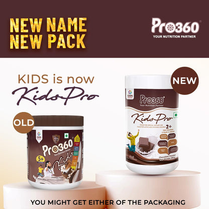 Pro360 Kidspro Protein Powder Child Nutrition & Health Supplement for Growing Children, Improves Growth and Active Strong Kids – 200g (Chocolate Flavor)