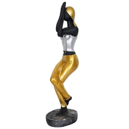 Resin Fantasy Yoga Lady Home & Office Decor Showpiece (Y2900), Multicolour