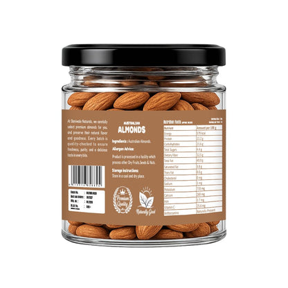 Baniwale Pure California Almonds/Badam Whole, 150g, Real Nuts, High in Fiber, Badam Giri, Rich in Protein, Magnesium, Phosphorus and Dietary Fibre, Nuts & Dry Fruits, Value Pack