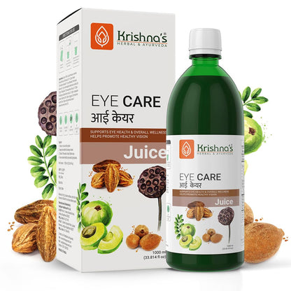 Krishna's Eye Care Juice, Supports Eye Health & Overall Wellness, No Artificial Colors or Flavors - 1000 ml (Pack of 1)