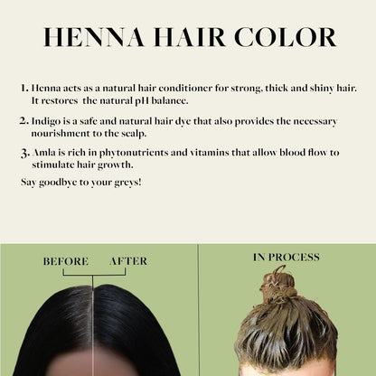 Sadhev Ayurvedic 100% Organic Plant-Based Natural Henna Powder For Hair