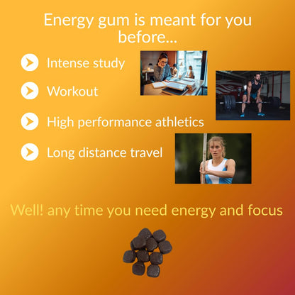 livNow Viva | Sugar Free Caffeine Chewing Gum | All Day Energy and Attention Boasting | Coffee Flavour | Mini-Bottle
