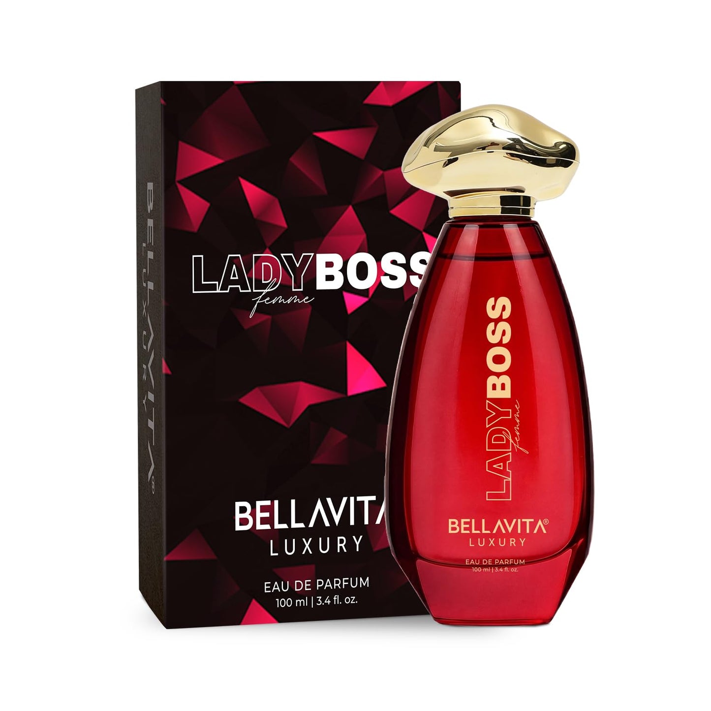 BELLAVITA LUXLADY BOSS Femme | Dubai Crafted | Perfume For Woman | 100ml | 25% Oil Concentration | Coffee, Jasmine, Vanilla & Musk | Premium Long Lasting Perfume