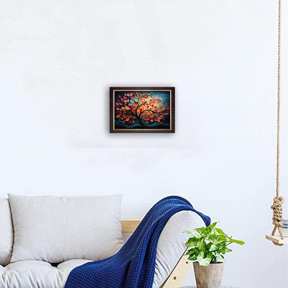 Premium Sparkle Lamination, Colorful Tree Photo Frame, Copper Gold, 14x20 Inch 22819