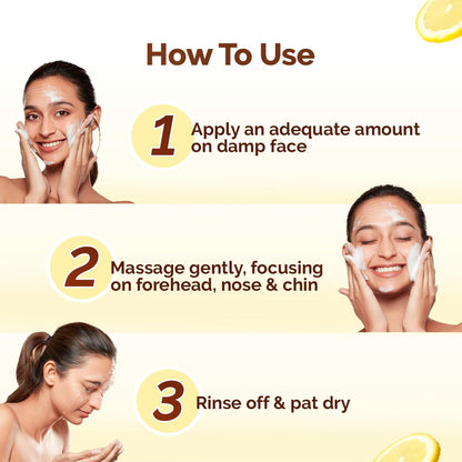 Mamaearth Vitamin C Face Wash with Vitamin C and Turmeric for Skin Illumination - 50 ml