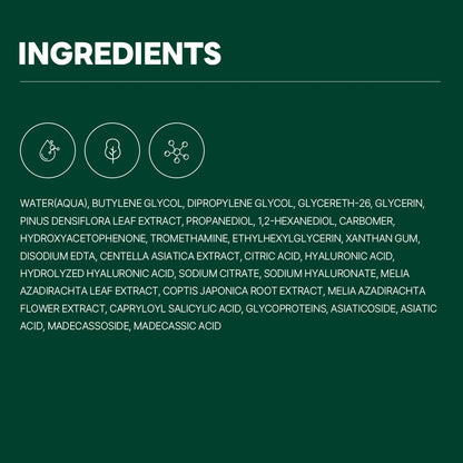ROUND LAB Pine Calming Cica Ampoule 30ml, Hydrating and Soothing Serum with Pine Cica and Hyaluronic Acid for Skin Barrier Strengthening, Gentle Exfoliation, and Deep Moisture, Korean Skincare