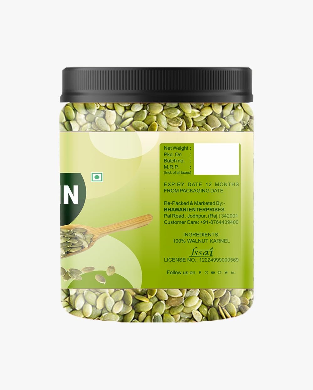 Hunger 0 Raw Premium Pumpkin Seeds (Kaddu Seeds) | Natural Pepitas for Snacking, Baking & Cooking | Protein & Fiber Rich Superfood | Healthy Diet Snack | Immunity Support Seeds