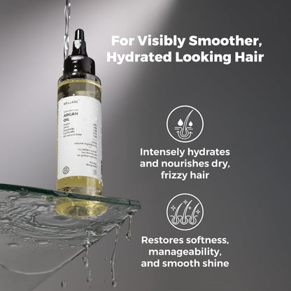Brillare Argan Hair Oil, with the Goodness of Olive oil & Sunflower Oil, for Dry & Frizzy Hairs