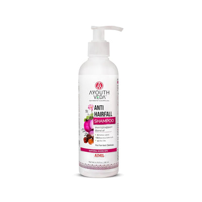 Ayouthveda Anti Hair Fall Shampoo with Onion & Coffee | Natural Formula with Aloe vera, Reetha, Shikakai & Neem | Reduces Hair Fall, Improves Hair Density & Scalp Health | 200 ml (Pack of 1)
