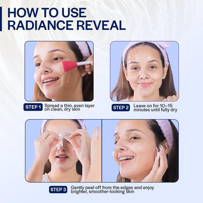 Yaa Catchy Suroskie Radiance Reveal Peel Off Mask 75G | Honey, Milk Protein & Collagen | Hydration, Brightening, Instant Glow & Plumped | Korean Inspired Skin Care| Peel Off Face Mask For Men & Women