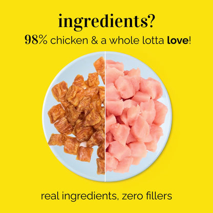Henlo Chicken Pops Dog Treats | High-Protein Crunchy Dog Snacks | Single Ingredient Chicken Breast | Grain-Free & Gluten-Free | No Preservatives | Slow Cooked for Maximum Nutrition | 70g (Pack of 1)