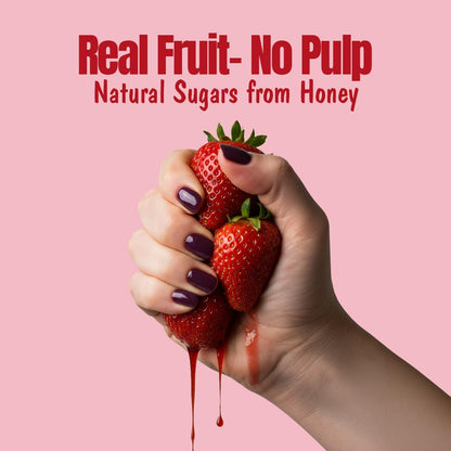 Eatopia Sugar Free Strawberry Honey Jam | 100% Pure & Natural | Healthy Jam for Kids & Adults | No Added Flavours & Preservatives | 70% Real Strawberries | Sweetness from Real Fruits & Honey | Pack of 1 | 240g