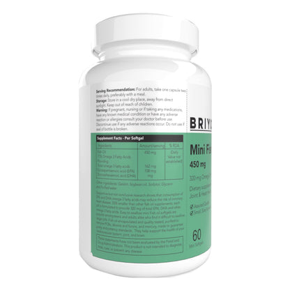 Supplement bottle with label on a white background