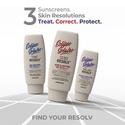 Eclipse Solaire SeboResolv Acne Clarifying SPF 50 PA++++ (UVA, UVB, IR & BR) | No white cast | Non-greasy | Oily/Acne prone skin 60ml
