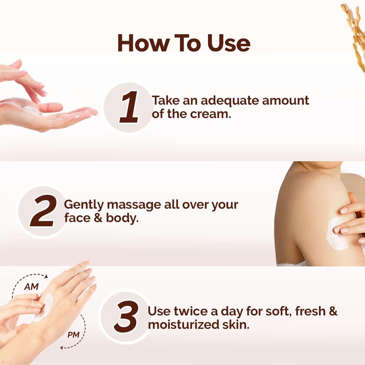 Mamaearth Rice Dewy Bright Light Moisturizing Cream with Rice Water & Niacinamide for Glass-Skin - 50 g | 24 Hrs Long-Lasting Moisturization | For Face, Hands & Body | Gives A Glass-Skin Glow | Non-Greasy & Quick Absorbing