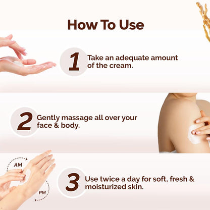 Mamaearth Rice Dewy Bright Light Moisturizing Cream with Rice Water & Niacinamide for Glass-Skin - 50 g | 24 Hrs Long-Lasting Moisturization | For Face, Hands & Body | Gives A Glass-Skin Glow | Non-Greasy & Quick Absorbing