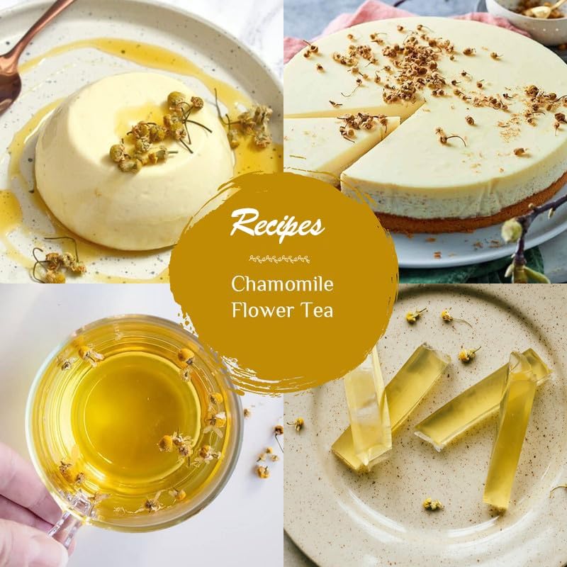 BLUE TEA - Chamomile Tea - 50+ Cups | SLEEP & RELAXATION | Herbal Tea - Caffeine Free - Flower Based - Non-Bitter | Reusable Pet Jar