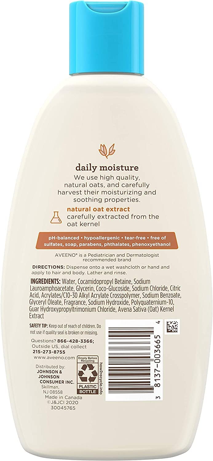 Aveeno Lightly Scented Baby Wash & Shampoo 8oz.
