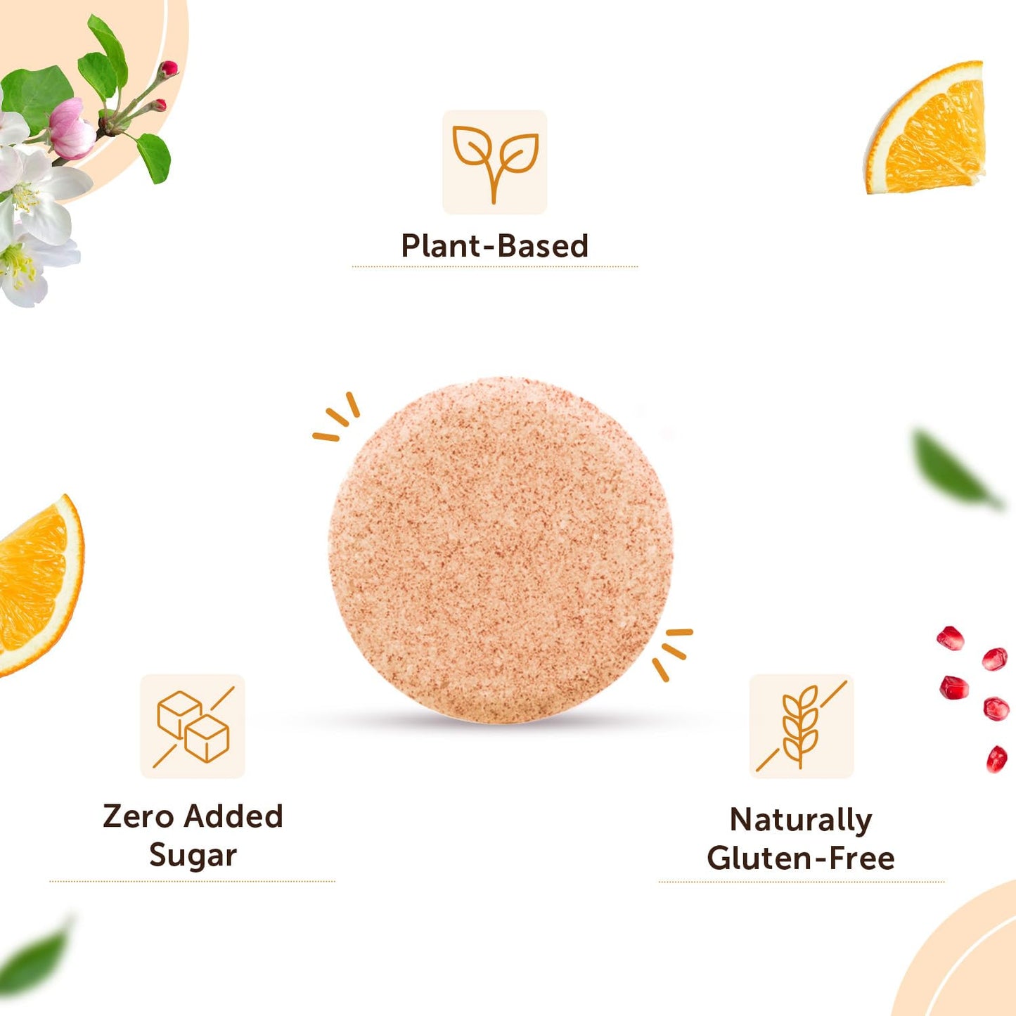 Neuherbs Plant Based Apple Cider Vinegar With Mother 20 Effervescent Tablets (Orange Flavour) For Weight Management | Rich in Antioxidants with Vitamin B6 & B12 | Zero Added Sugar | Gluten Free