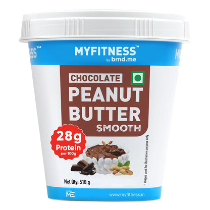 MYFITNESS Peanut Butter Chocolate Spread Smooth| 22g Protein & 6g Fiber | Healthier Nut Butter Spread for Breakfast, Snacks & Bread Treats | Cholesterol Free | Zero Trans Fat | Pure Roasted Nuts