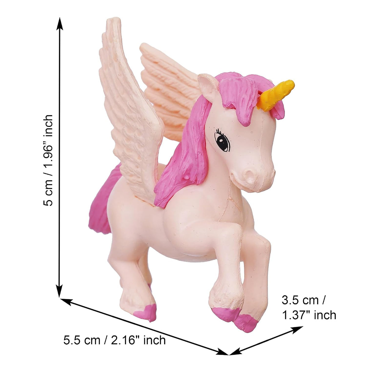 Set of 2 Miniature Unicorn Horse Statues Animal Figurines Decorative Showpiece (Resin) Home Decor Valentine Gift for Girlfriend Boyfriend Husband Wife Her | Valentine Day Decoration Items