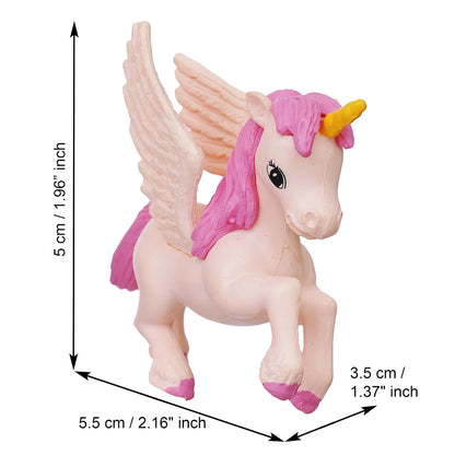 Set of 2 Miniature Unicorn Horse Statues Animal Figurines Decorative Showpiece (Resin) Home Decor Valentine Gift for Girlfriend Boyfriend Husband Wife Her | Valentine Day Decoration Items