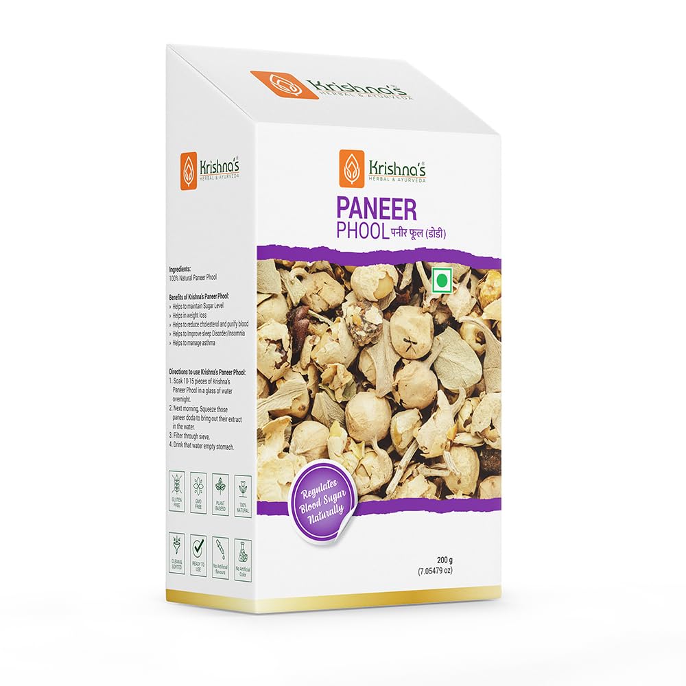 Krishna's Paneer Phool - 200 g | Paneer Doda | Lowering the blood sugar | Regulating liver functions | Weight Management