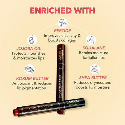 LoveChild Masaba Hyper Hydrating Gloss Balm Stick (Nude Pink) | 3-in-1 Plumping Lip Gloss Balm For High Shine | Enriched with Peptide, Squalene & Jojoba For Hydration | Stardust, 1.8g