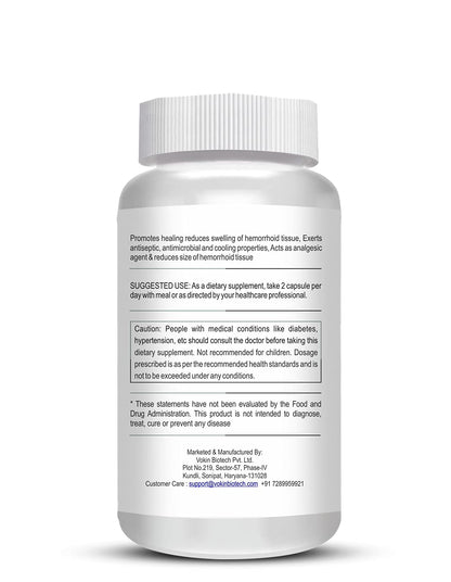 Supplement bottle with label on a white background