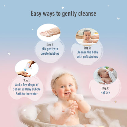 Sebamed Baby Bubble Bath|pH 5.5|With Chamomile|Soap Free|No Tears|200 ml