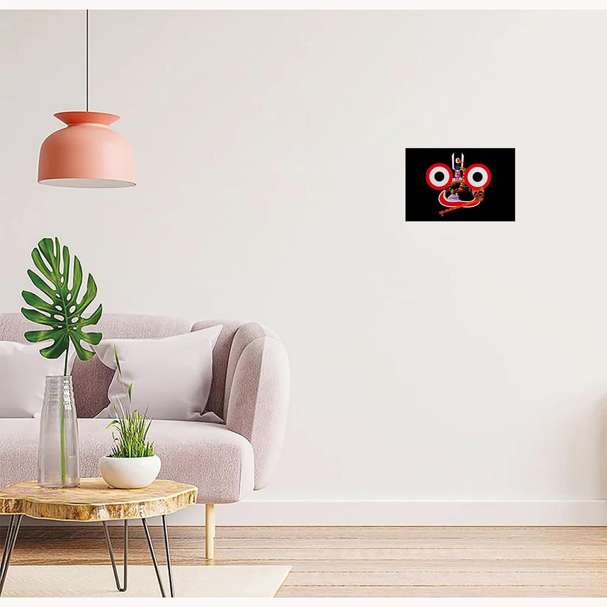 Jagannath Paintings for Living room, Jagannath Poster Big Size with Sparkle Coated Lamination - 53 (Self Adhesive) 18x24 Inch