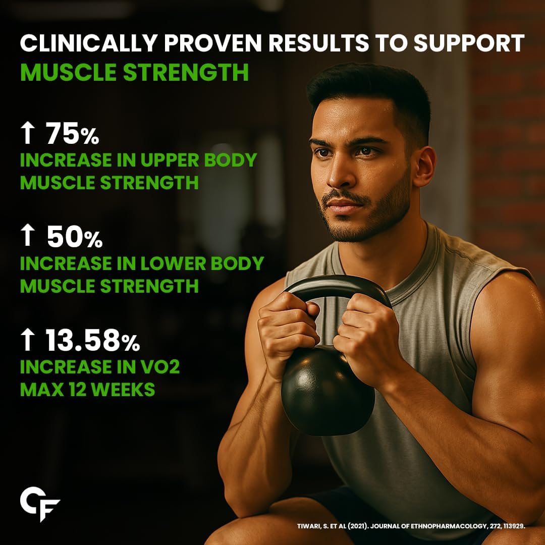 Carbamide Forte Ashwagandha KSM66 600mg - 60 Tablets I KSM 66 Ashwagandha Tablets for Men & Women | Supports Stress Management & Muscle Recovery