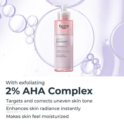 Eucerin Anti Pigment Cleansing Gel 2% Exfoliating AHA Complex 200ml